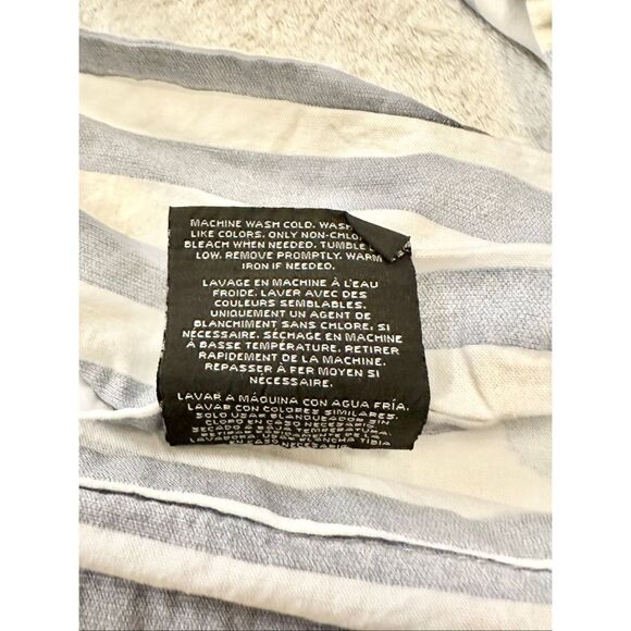 Ralph Lauren Willa chambray white striped and floral print pillowcase - Picture 10 of 11